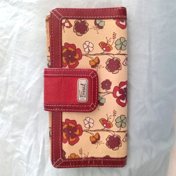 Vintage Fossil Leather Boho Wallet - Picture 11 of 12